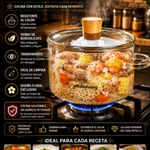 Olla de vidrio de 1700lt